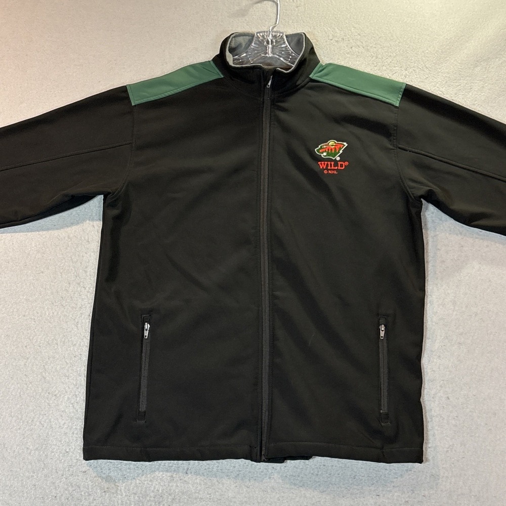 Minnesota Wild NHL Knights Apparel Men's Full-Zip Soft Shell Jacket‎ Size Large